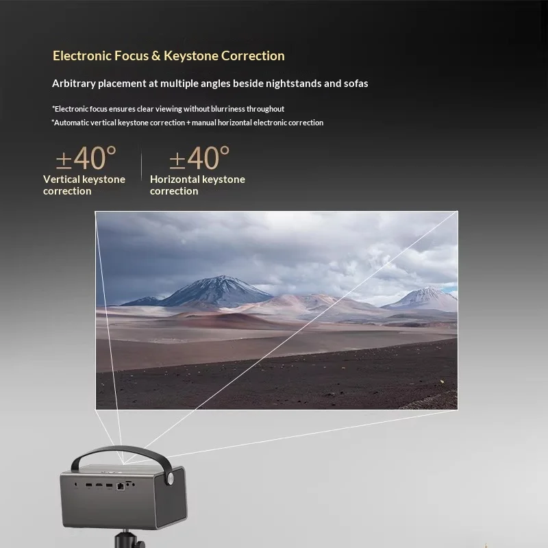 KONKA S3 Projector 1080P 1000ANSI Lumens Contrast Projectors Support Four-Way Correction Autofocus Support Bluetooth For Gifts