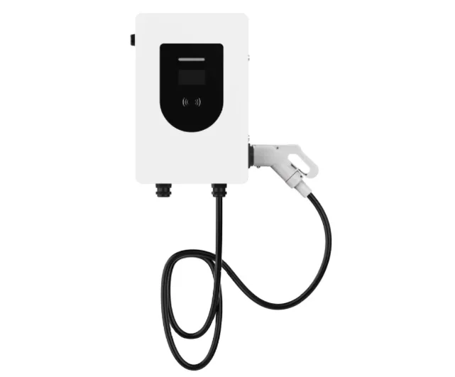 30KW CCS1 Fast DC Wall Mounted Electric Vehicle Charging Station  0-100A with 7inch LCD