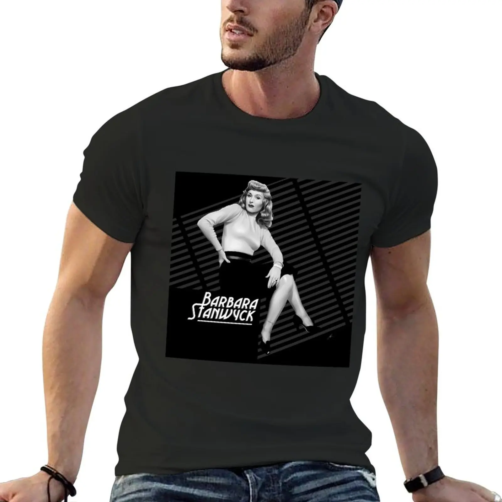 

Barbara Stanwyck (Double Indem T-shirt Aesthetic clothing anime kawaii clothes mens cotton t shirts