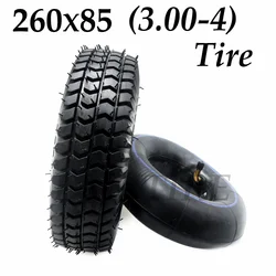 260x85 Tire 3.00-4 Inner Tube Outer Tyre for Electric Scooter Mini Go-Kart ATV 10 Inch Pneumatic Wheels Replacement Parts