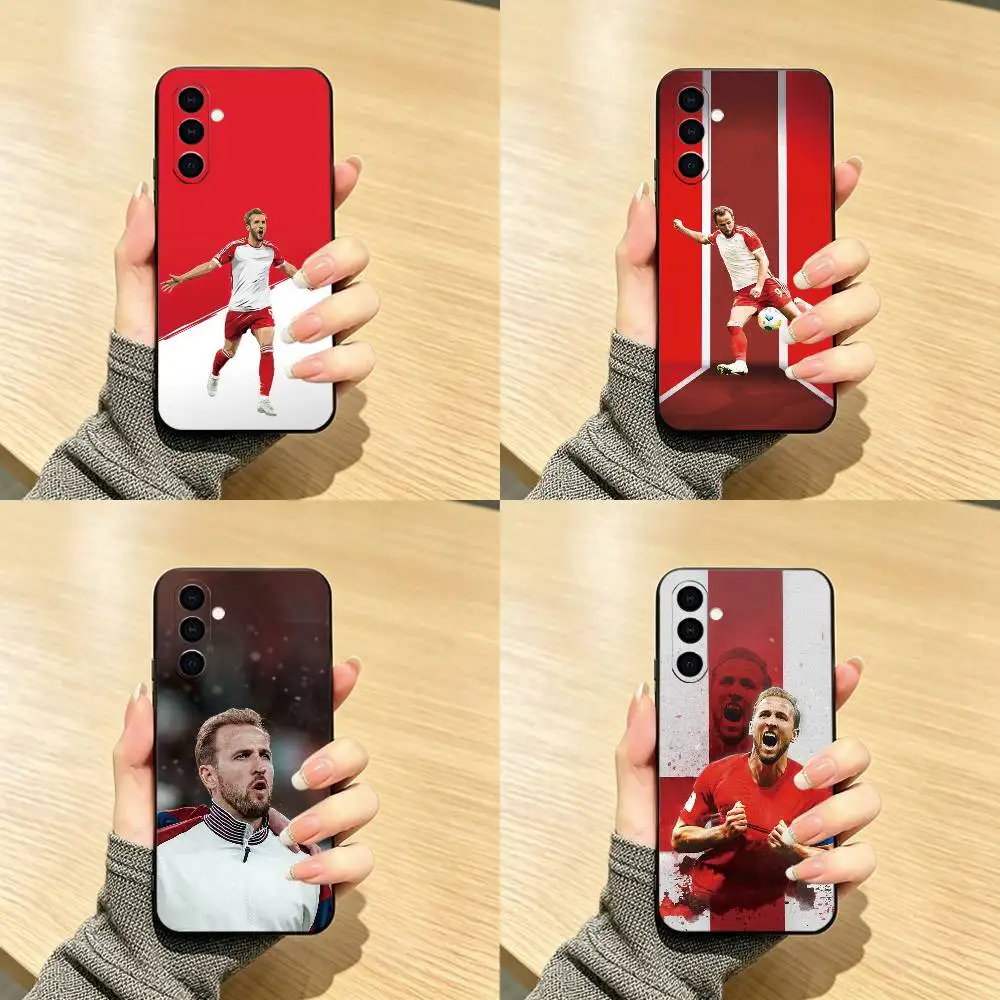 Football S-Star H-Harry Kane Phone Case Black Silicone Soft For Samsung Galaxy A73,A72,A71,A70,A53,A52,A51