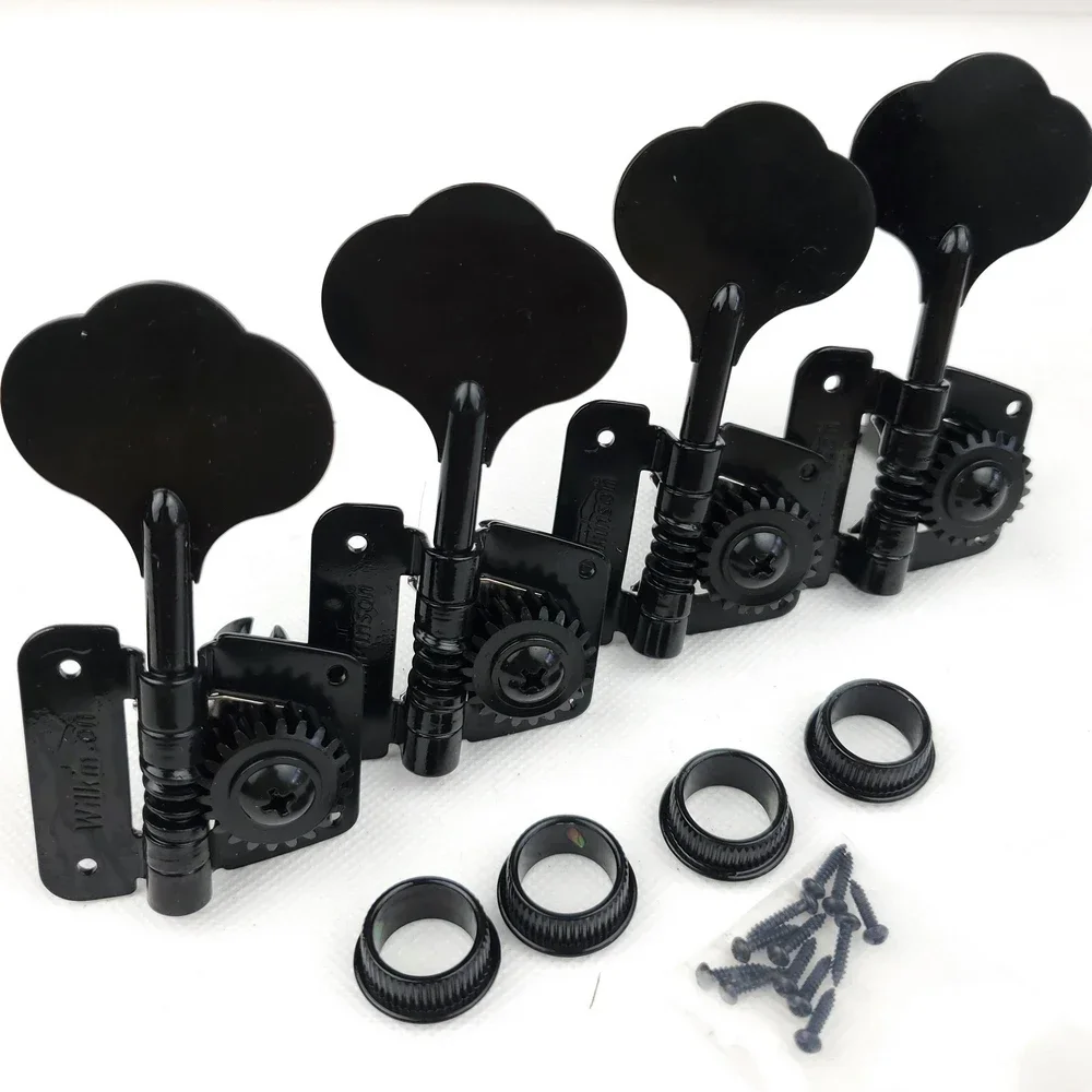 

Open Frame Electric Bass Machine Heads Tuners Wilkinson Tuning Peg Black for bass WJBL-200 Made In Korea