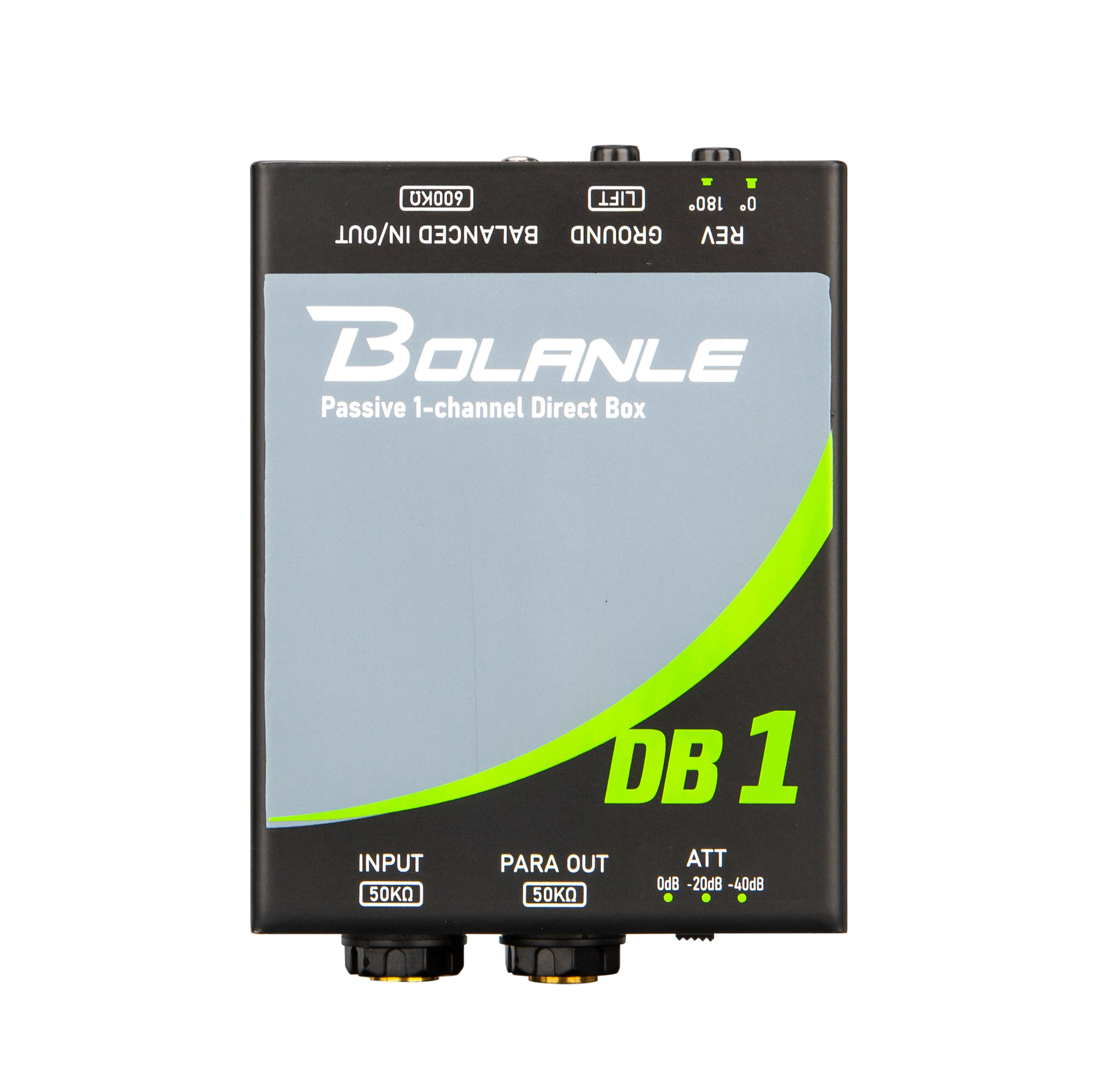 Bolanle Passive DI Box: la mejor inyección directa de audio económica para guitarra y bajo, eliminador de Hum, transformador de 1/4" a XLR