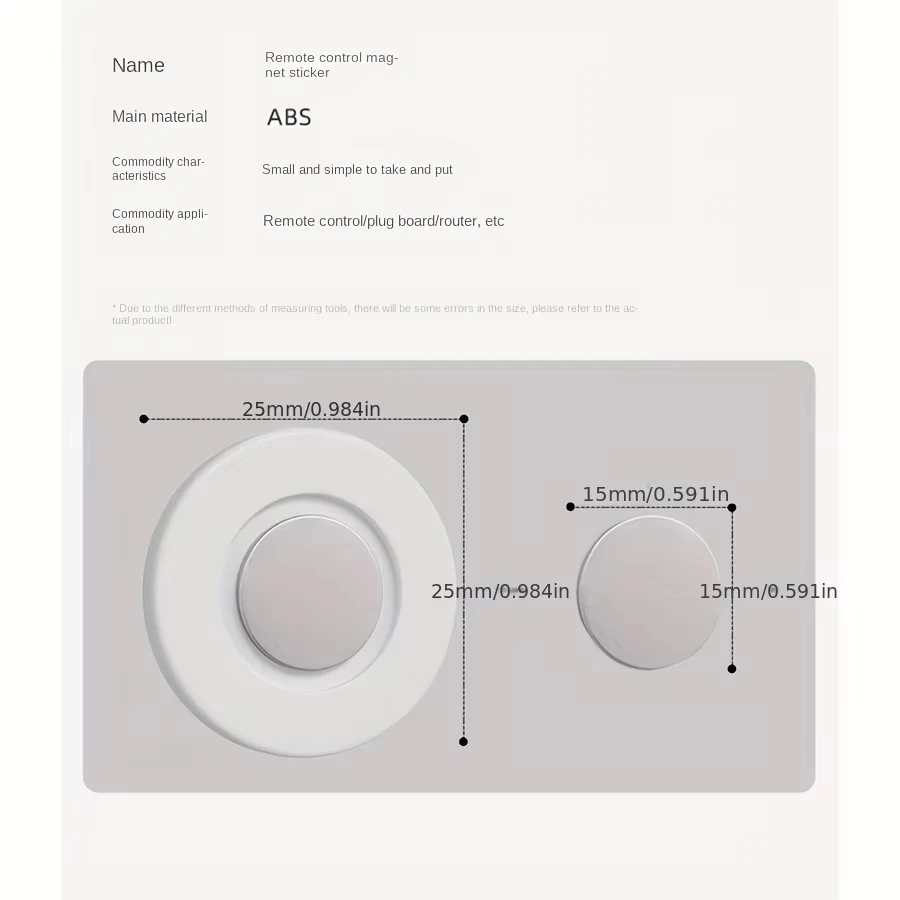 Magnetic Remote Control Holder Wall Mount Adhesive Remote Control Holder Strong Hold Tv Remote Holder for Home Office