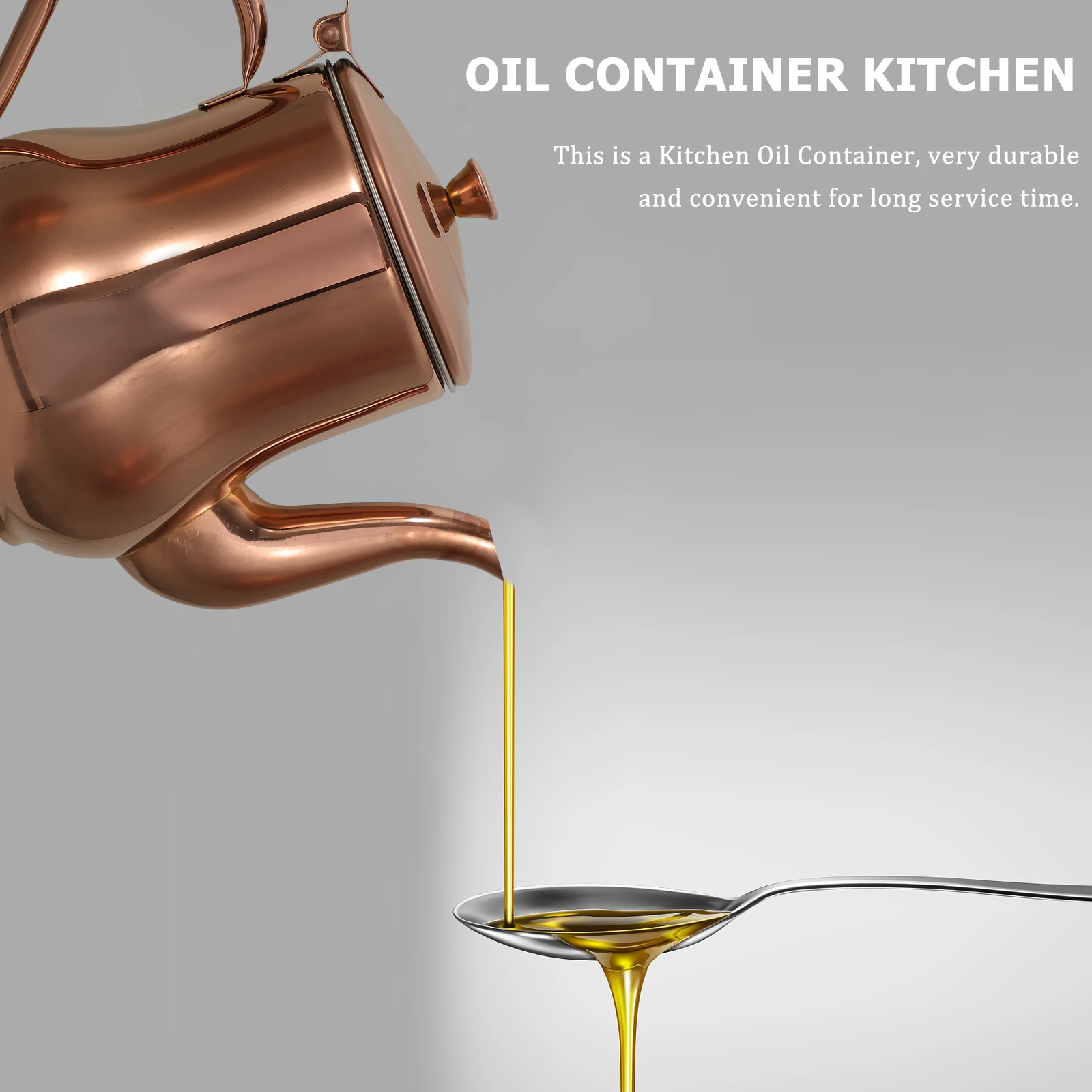 

Stainless Steel Oil Pot 500ml Gooseneck Kettle Container Strainer Holder Kitchen Cookware Grease Filtering Cup Oil Storage Pot