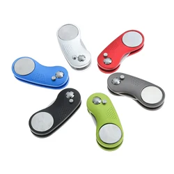 1 Pc Golf Divot Fork Golf Divot Tool 11*3*1.3cm Stainless Steel Aluminum Alloy Foldable with Detachable Ball Marker 6 Colors