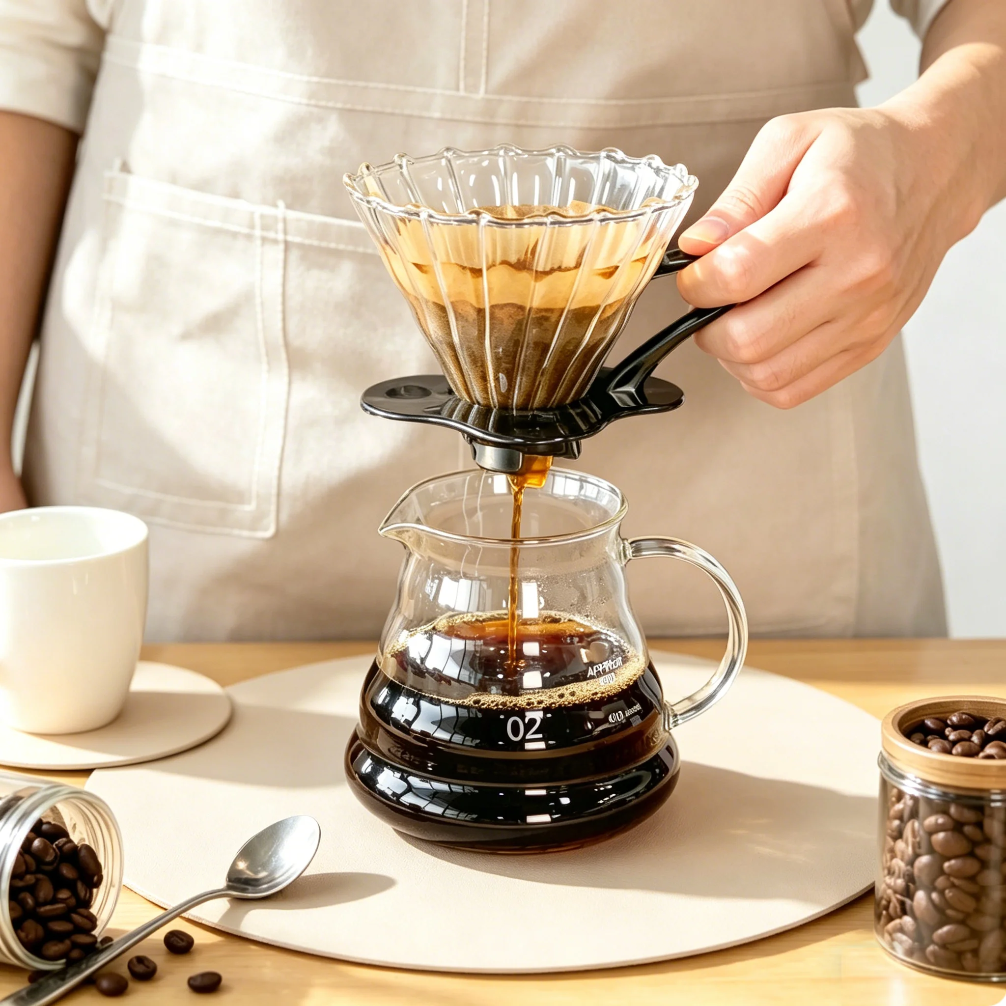 Set da Caffè Pour Over in Vetr - Coffee Dripper V60 recensione e prezzo