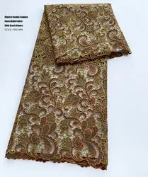 Unique Guipure Lace Mix Korea Voile Fabric Luxury Dubai Embroidery Needle Dentelle African Delicate Occasions Dress Formal Gown