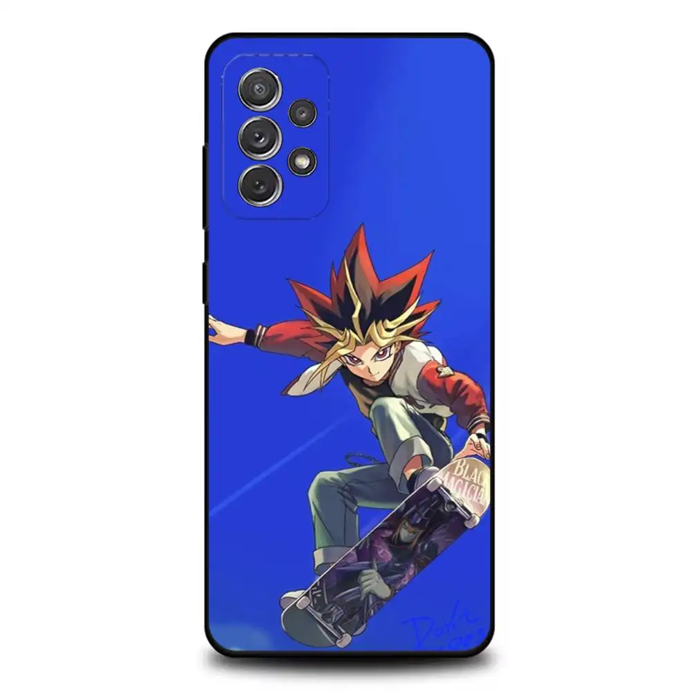 Anime Y-Yu Gi Oh Y-Yugioh Phone Case For Samsung S 25,24,23,22,30,21,10,9,Ultra,Plus,Lite,FE,4,5G Black Soft Case