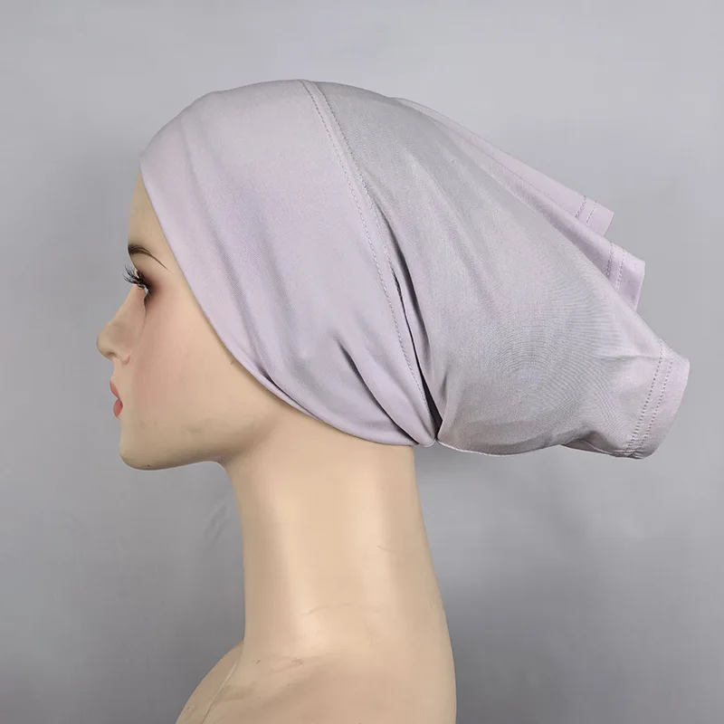 Soft Underscarf Muslim Inner Hijab Hat Women Tube Turban Islamic Headscarf Cap Undercap Beanies Bonnet Headwear Turbante Mujer