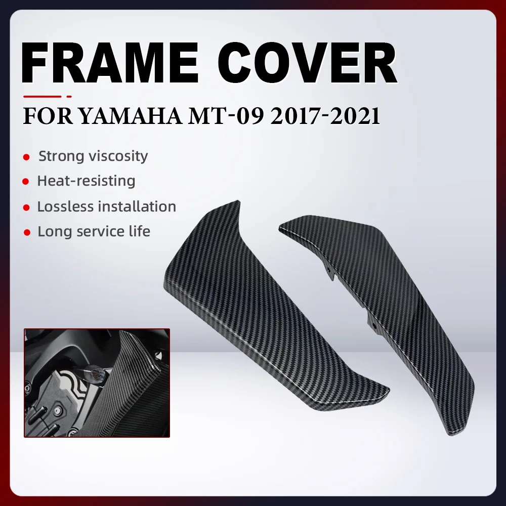 

For Yamaha MT09 MT-09 MT 09 2017-2021 Motorcycle Carbon Paint Frame Cover Fairing Guard Radiator Side Panels Protector Cover
