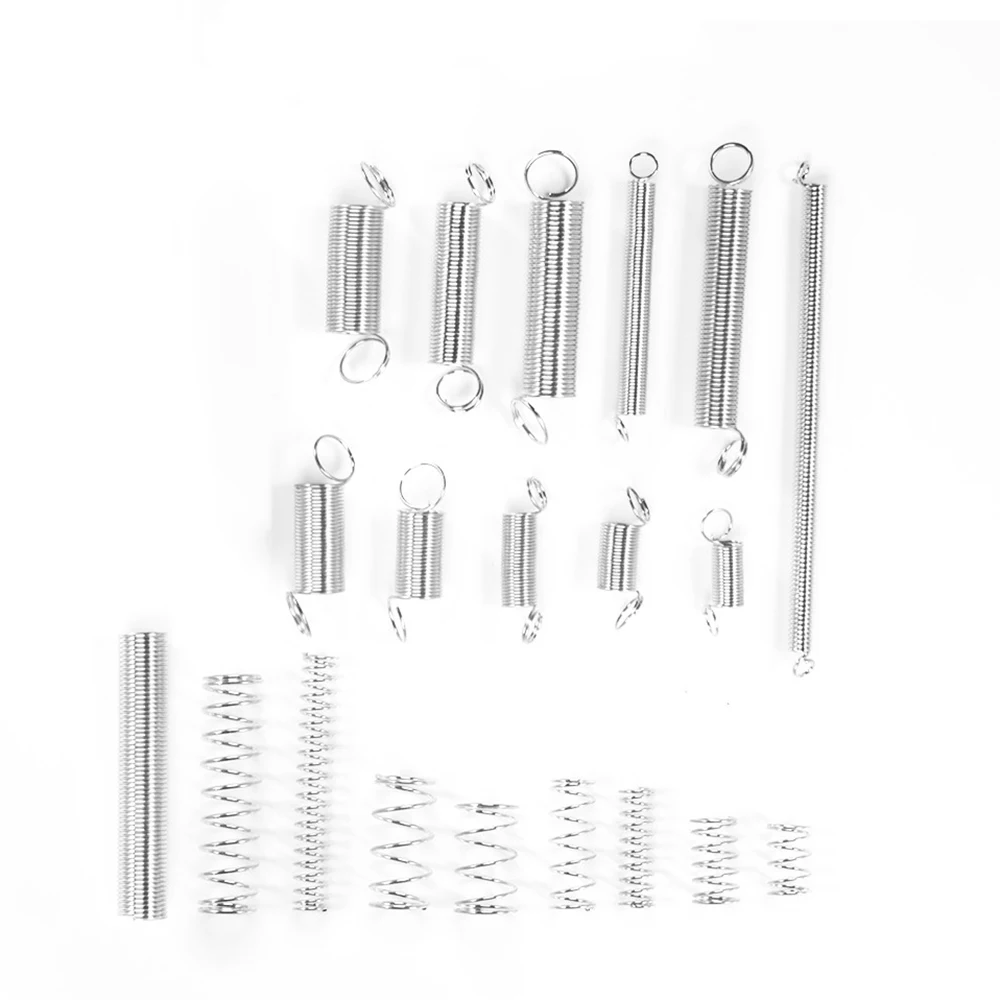 Compression & Extension SpringAssortment Set for Repairs Coil Spring Tension Spring Pressure Kit With Storage Box