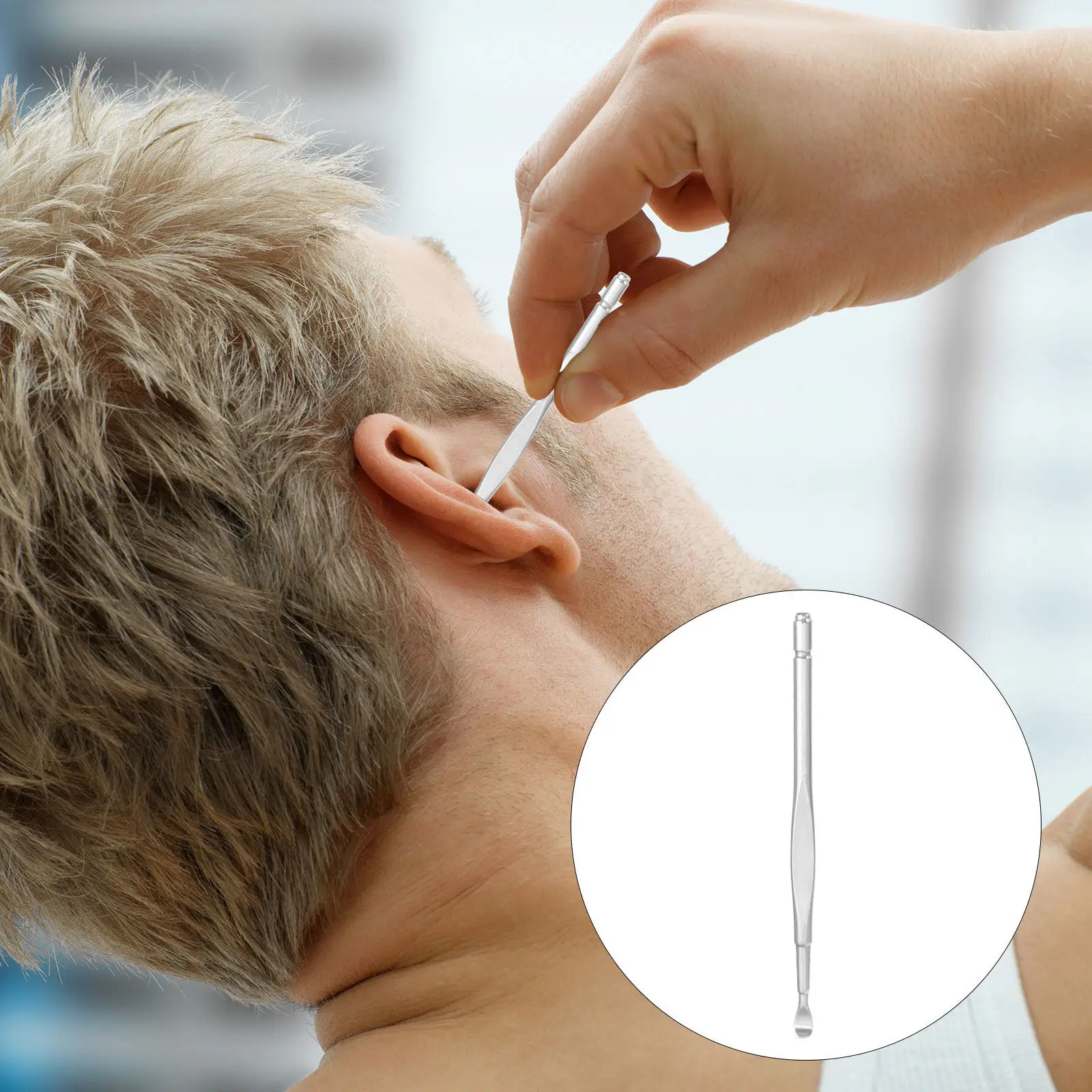 12pcs Stainless Steel Ear Cleaning Tools Silver Ear Wax Picker Comfortable Remover Kit Safe Non Slip H Durable Easy Clean