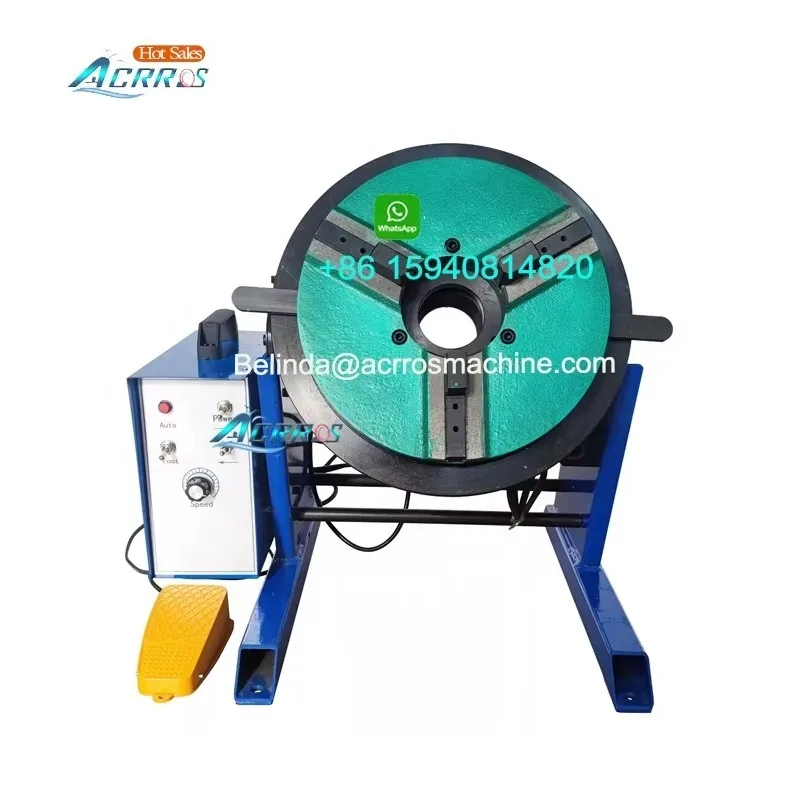 140mm Through Hole Welding Positioner For Pipe Circle Seam Welding