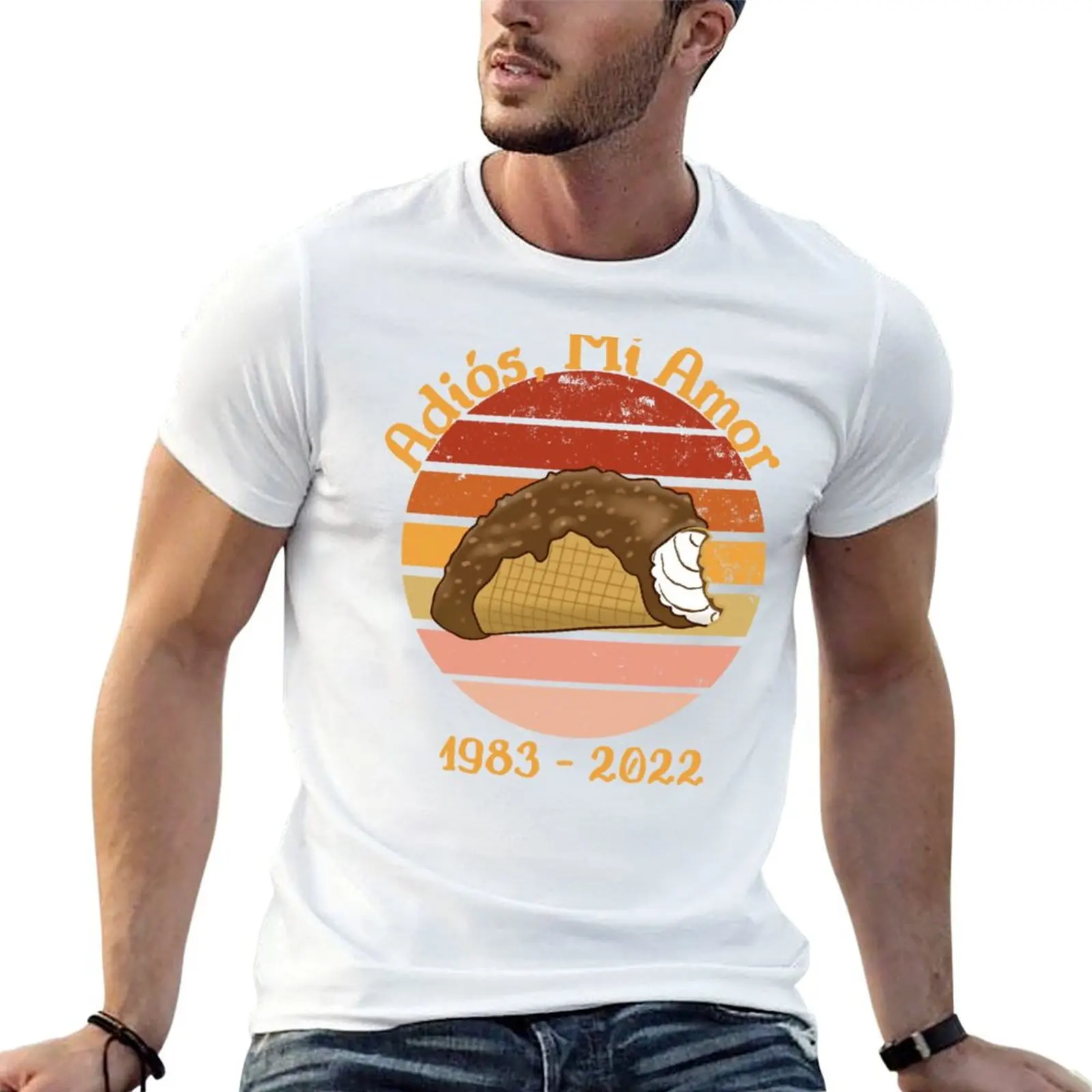 

Choco Taco Adios Mi Amor Funny Ice Cream Black T-Shirt t shirt for man 100 percent cotton t shirt man luxury T-Shirt