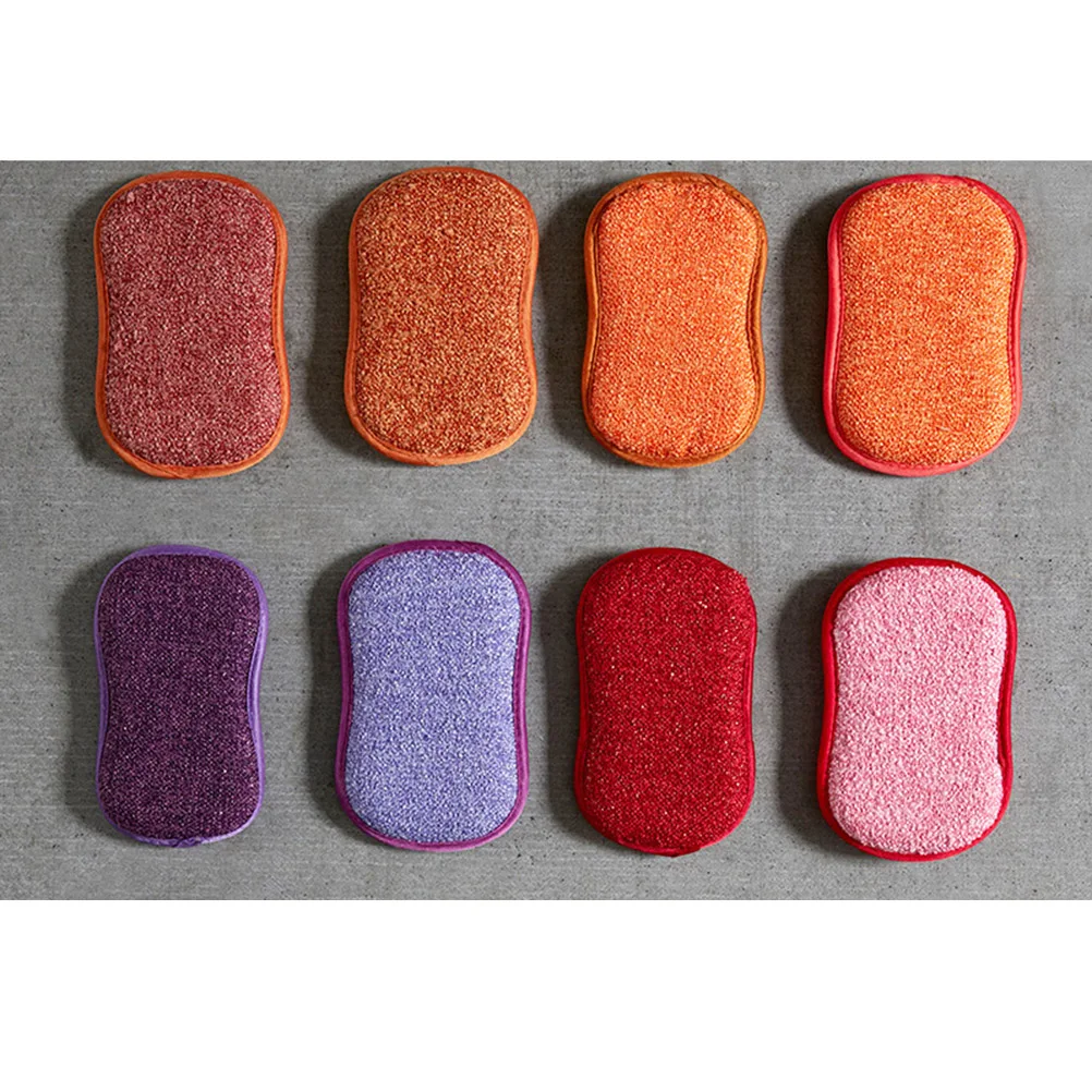 

Dishwashing Sponge Random Color High Density Kitchen Cleaning Absorption Non Scratch Durable Fiber Polyester Home Daily Use