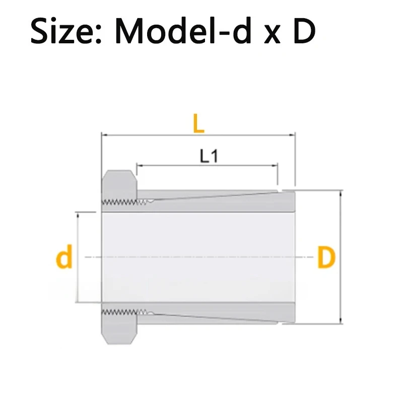 1PCS d=4-40mm STK600 304 Stainless Steel Expansion Sleeve Keyless Bushing Connection Tension Shaft Locking Assembly Coupling