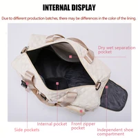 Durable Nylon Travel Duffle Bag, Portable Sports Gym Bag for Overnight Trips Shoulder Duffel Training Bag, Spacious Argyle 4