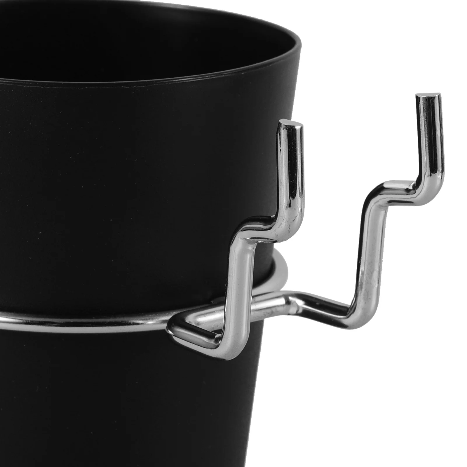 2Pcs Pegboard Cup Holders Black Peg Board Organizer Storage Cups Hanging Tool Organizer Hardware Pegboard Accessories
