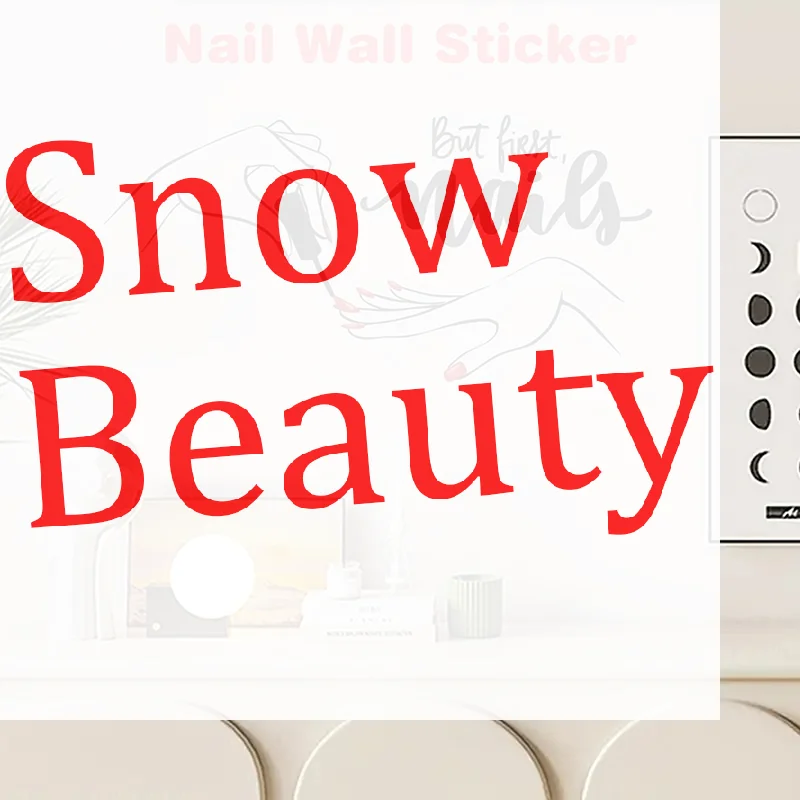 (Ce14)1 PCS Creative Nail Art Stickers Nail Art Studio Dressers Home Background Decorative Wall Stickers Self-Adhesive