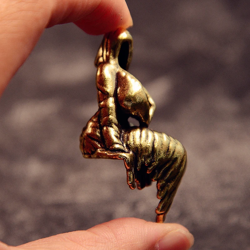 خمر النحاس شبح آلهة تمثال الهيكل العظمي ماج تمثال منضدية زخرفة مصغرة هالوين ديكور المنزل الحرف هدية #5