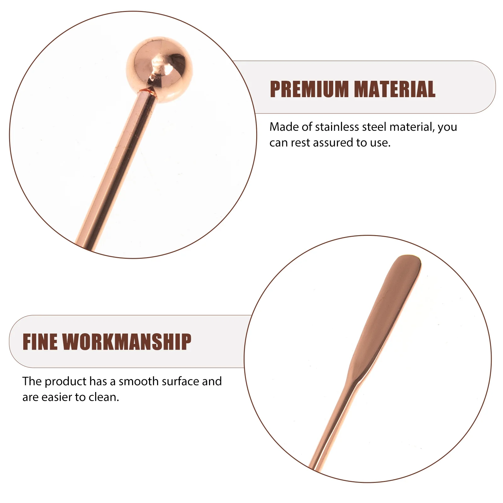 

3pcs Stainless Steel Cocktail Stirrer Swizzle Sticks Mixing Spoon for Drink Beverages Household Bar Tool Kitchen Accessories