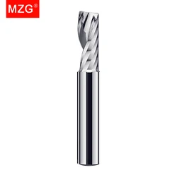 MZG Fresa a spirale acrilica a flauto singolo 3.175 Gambo Utensile in alluminio Carburo di tungsteno Acciaio Taglierina Punta CNC Frese per la lavorazione del legno