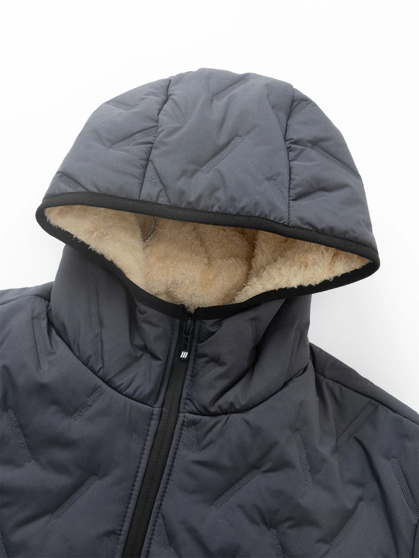 Winterbekleidung, Herrenmäntel, winddichte und warme Kleidung, dicke Herrenjacke mit Kapuze, Jacken für Herren, Thermomantel für Erwachsene, Herrenbekleidung für kalte Temperaturen. – Detail 9