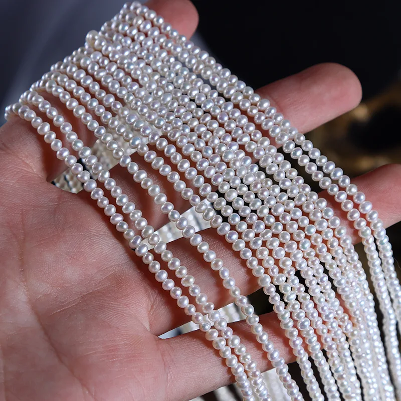 

AAAAA2-2.5mm High-Quality High-Luminosity Potato-Shaped Natural Freshwater Pearls Beads for Jewelry Making DIY Necklace Bracelet