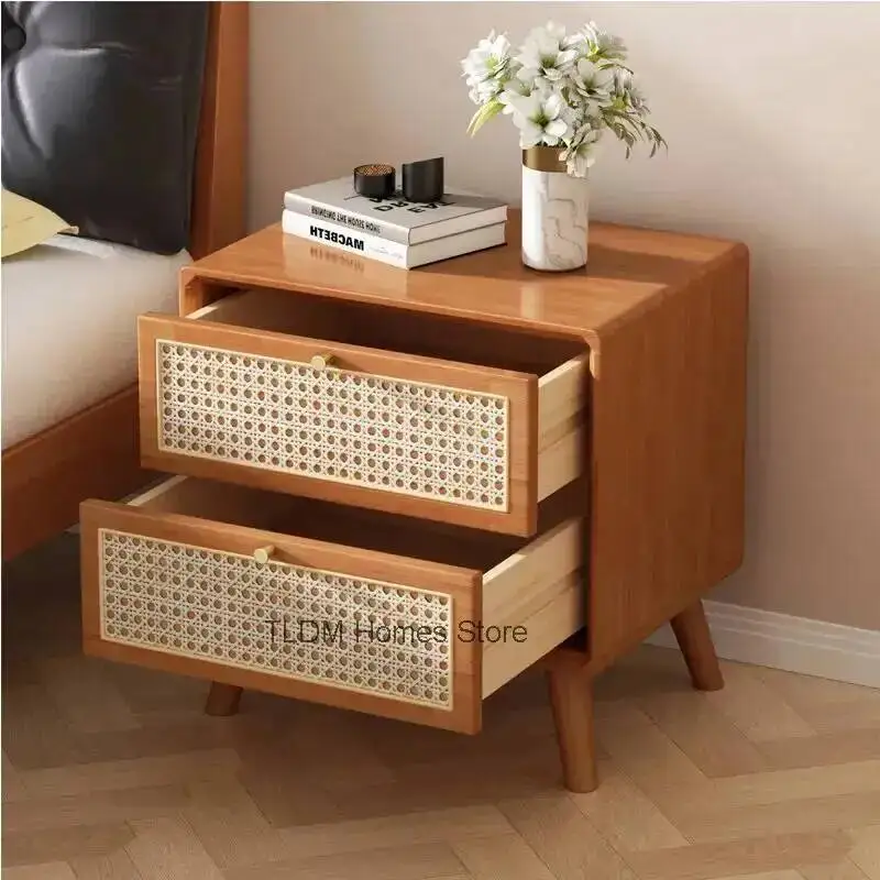 Bedroom Table Chambre Modular Japanese Vintage Storage Bedside Apartments Living Room Meuble Bedside Designer Table Furniture