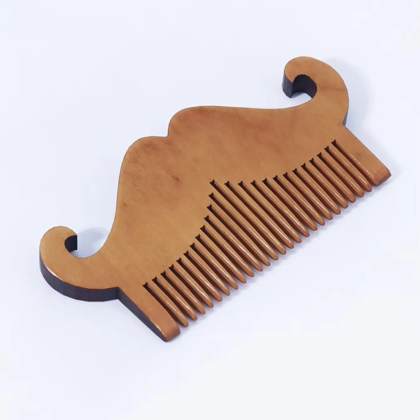 Wooden beard styling comb, beard appearance design, portable and portable styling comb, special for real hair wigs