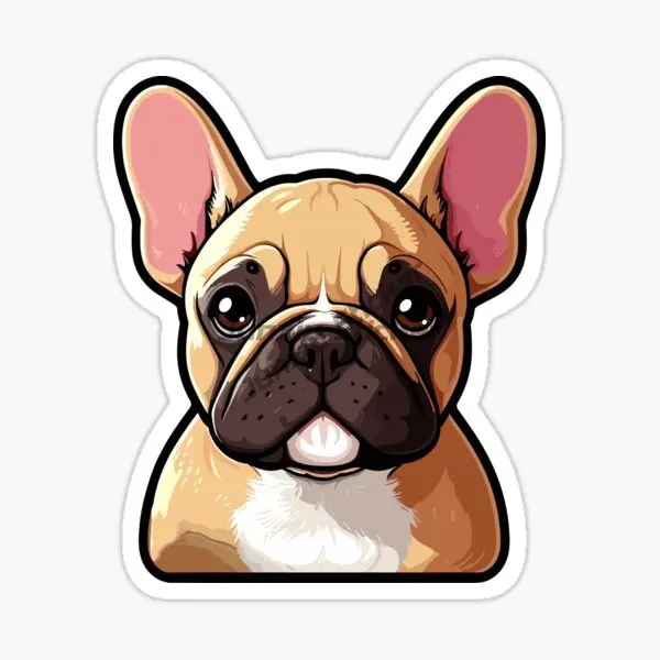 Adesivos Personalizados de Bulldog Francês para Carros, Capacetes de Motocicleta e Decoração de Parede