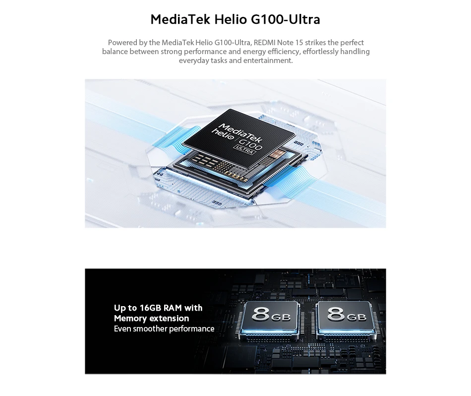【World Premiere】Global Version Xiaomi Redmi Note 15 MTK Helio G100-Ultra Smartphone 6.77" AMOLED display 108MP camera 6000mAh
