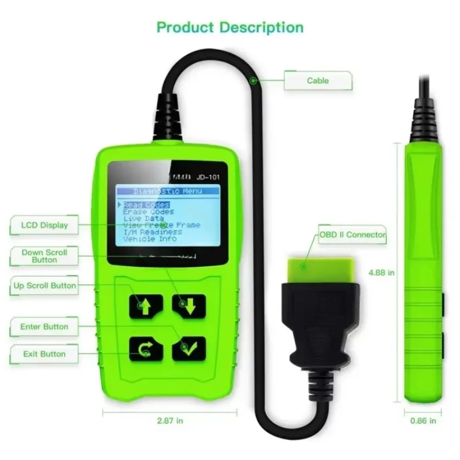 Diagnostic Code Reader JD101  diagnostic tool OBD2 scanner