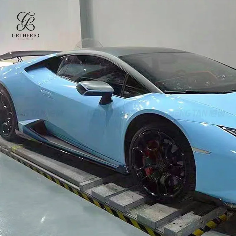 Suitable for Lamborghini Huracan LP580 LP610 DMC model, carbon fiber side skirt trim