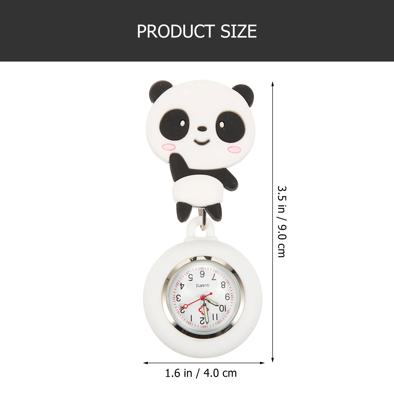 

Nurse Watch Retractable Fob Watches Clip On Pocket White Student Hanging Lapel Nurse Watch Pen Light Rubber Badge Holder