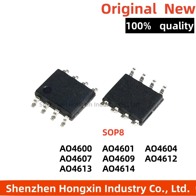 10 Pieces of AO4600 4601 4604 4607 4609 4613 4614 4612 A L SOP8 MOSFET