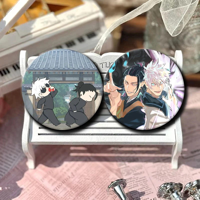 Cartoon Character Suguru Geto Soft Button Pin Badge Anime Suguru Geto Brooch Creative Badge