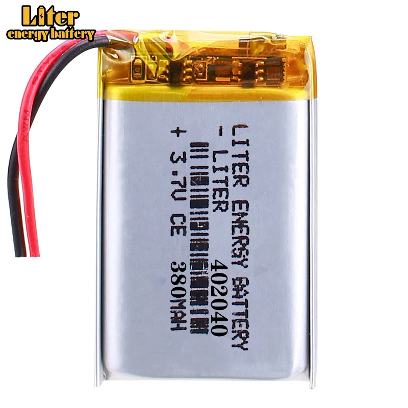 MP3 MP4 MP5 GPS 3.7V lithium polymer battery lithium battery panels 042040 402040 380 mAh