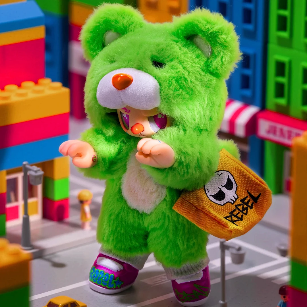 차오 스위트 리벨 베어 사첼 리틀 베어 시리즈 블라인드 박스 관절 가동 비닐 플러시 인형 인기 펜던트 할로윈 선물