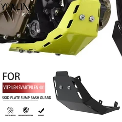 2018 2019 For Husqvarna Vitpilen 401 Svartpilen 401 Skid Plate Bash Frame Guard Engine Protection Plate Cover Motorcycle Parts