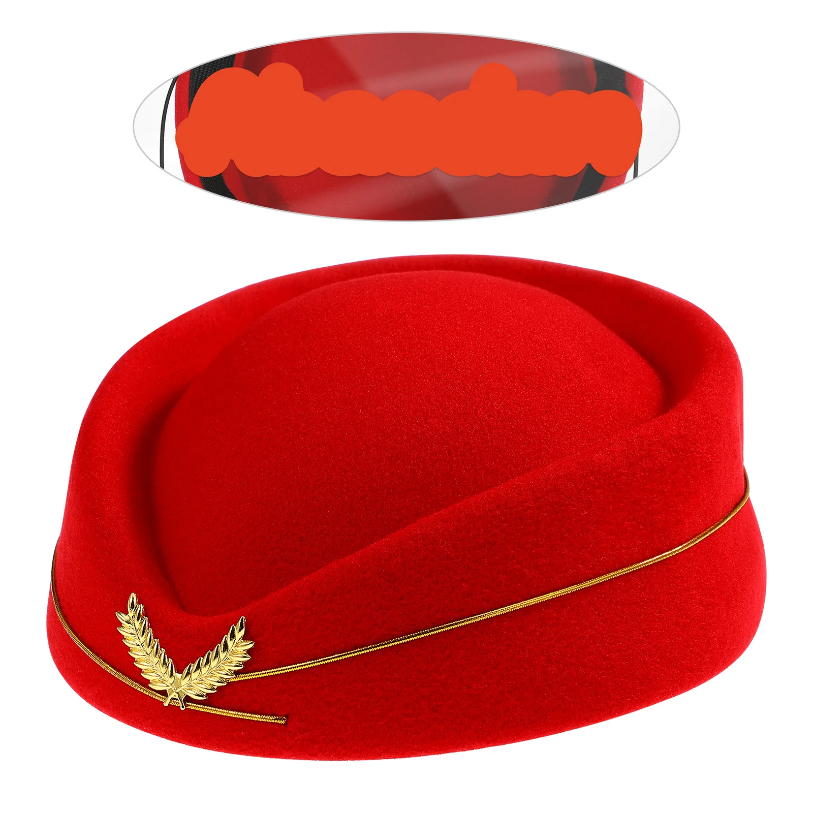 Stewardess Hoed Kostuum Stewardess Cap Vrouwen Cosplay Accessoire Hoofddeksels Party Halloween Decoratieve Hoed