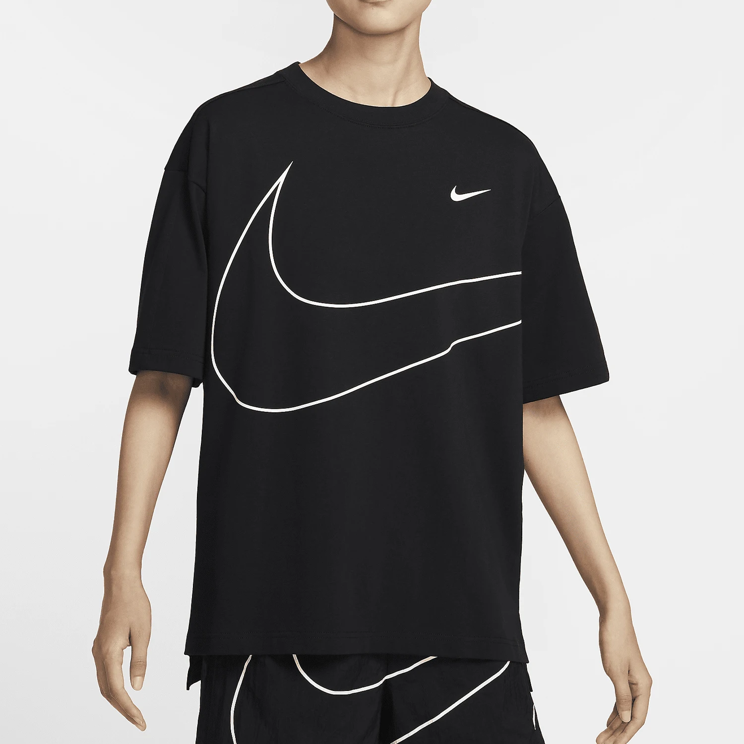 

Nike Official 2024 New Women's Breathable Simple Knit Short Sleeve T-Shirt HQ1581-010