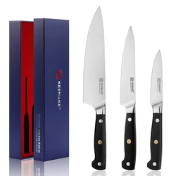 KEEMAKE Chef's Knives 3PCS Set Utility Slicing Paring Kitchen Knife 8