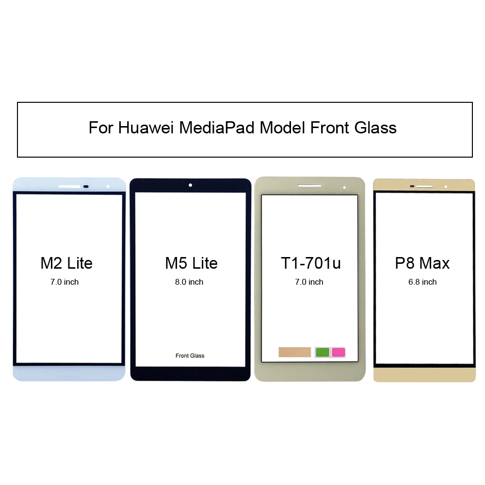 Touch Screen Panel for Huawei MediaPad T1-701U/T1 7.0 Plus/M5 Lite/P8 Max /M2 Lite,Front Outer Glass Screen Panel