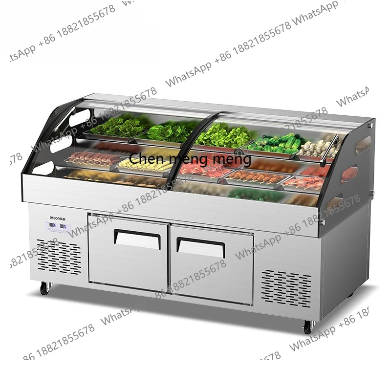 Bingtai التجارية إناء/ قدر مطعم شواء المأكولات البحرية المبردة المجمدة عرض الطازجة A la carte Cabinet