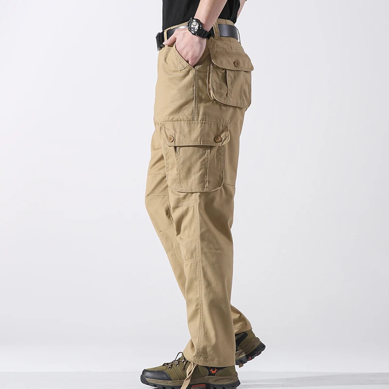 الرجال السراويل البضائع التكتيكية القطن كامو المشي لمسافات طويلة السراويل كبيرة الحجم في الهواء الطلق العمل وزرة Hombre الملابس للارتداء النشط