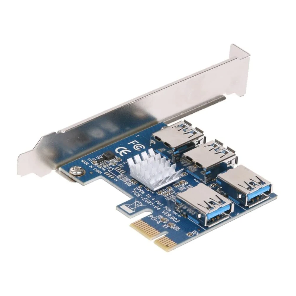 PCIE PCI-E PCI Express 1X ～ 16X ライザーカード 1 ～ 4 USB3.0 マルチプライヤ ハブ アダプタ ビットコイン マイニング マイナー マイニング デバイス用