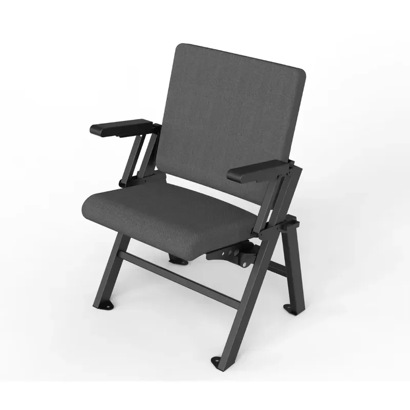 Durable Modern Fabric Foldable Theater Furniture Seats for Lecture Hall School Church Use-Portable Commercial Audience Chair