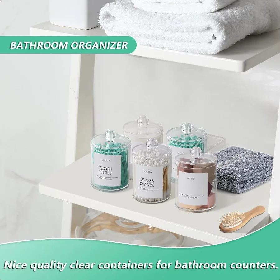 Bathroom Organizers and Storage4 Pack Bathroom Accories Bathroom Decor Home Decor Bathroom Storage and Organization Qtip Holder